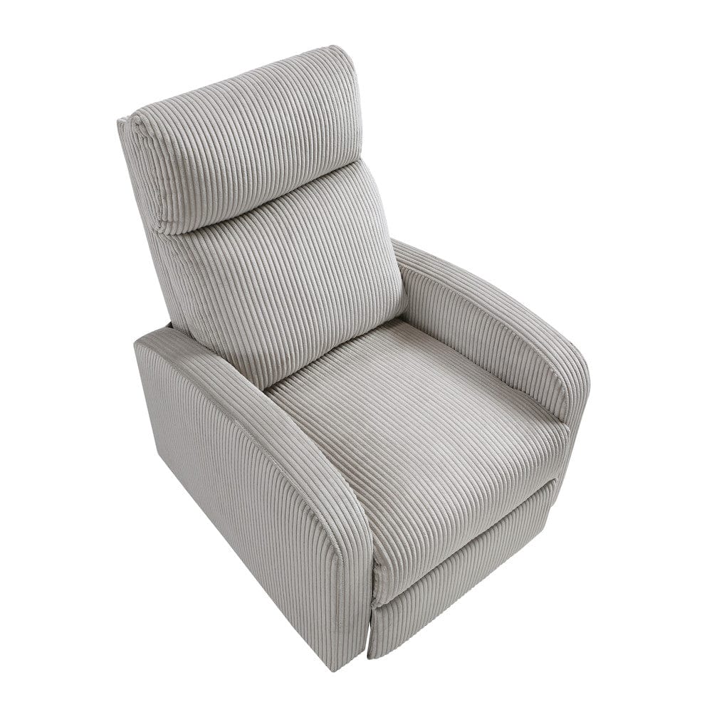 Homelegance  - Parsons Push Back Reclining Chair in Light gray - 9588GRY-1PB  view 3