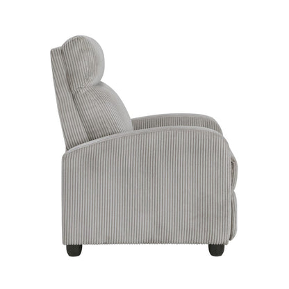 Homelegance  - Parsons Push Back Reclining Chair in Light gray - 9588GRY-1PB  view 4