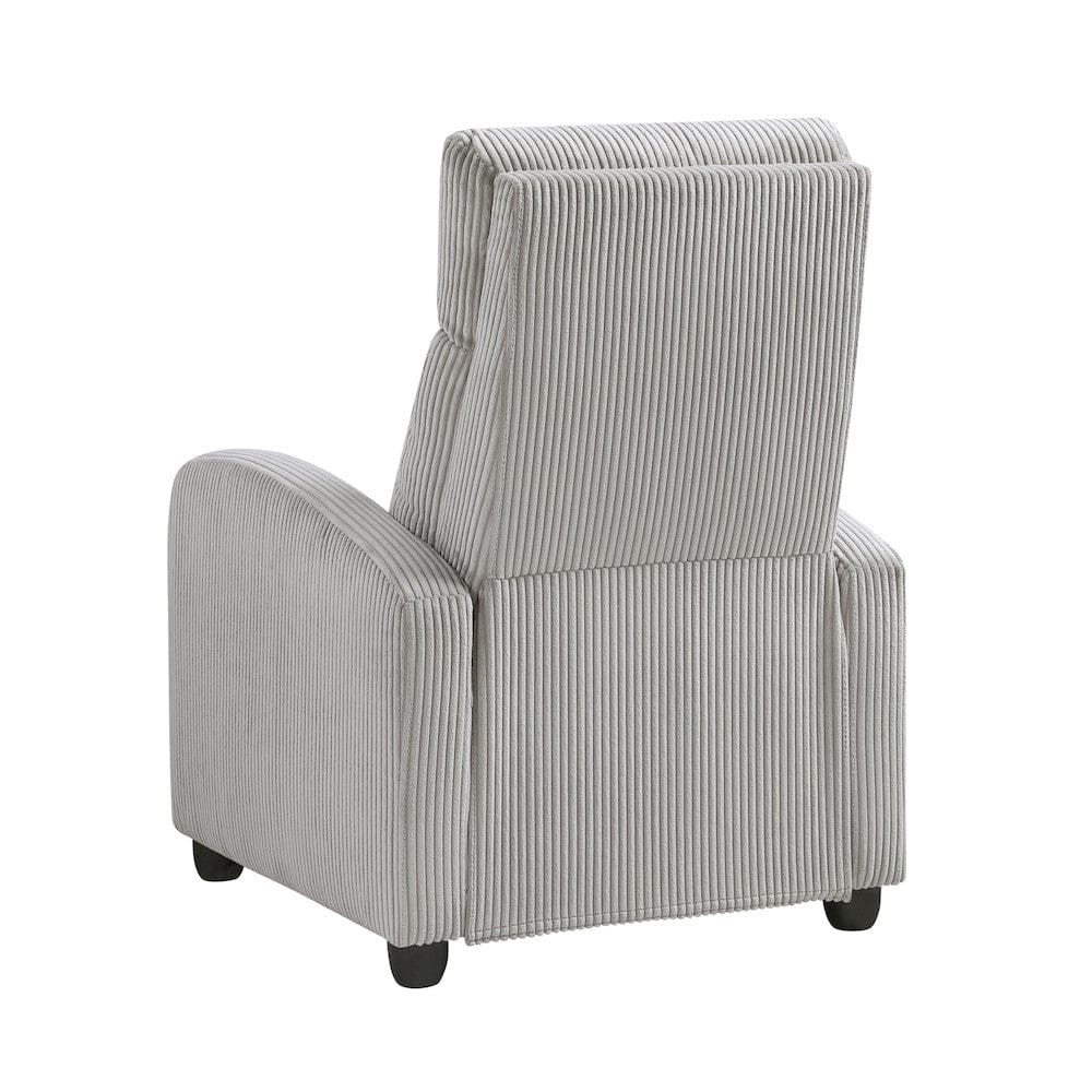 Homelegance  - Parsons Push Back Reclining Chair in Light gray - 9588GRY-1PB  view 5