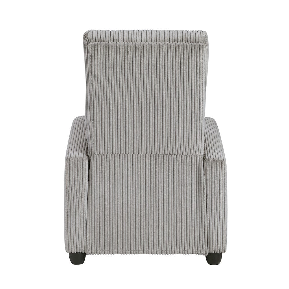 Homelegance  - Parsons Push Back Reclining Chair in Light gray - 9588GRY-1PB  view 6
