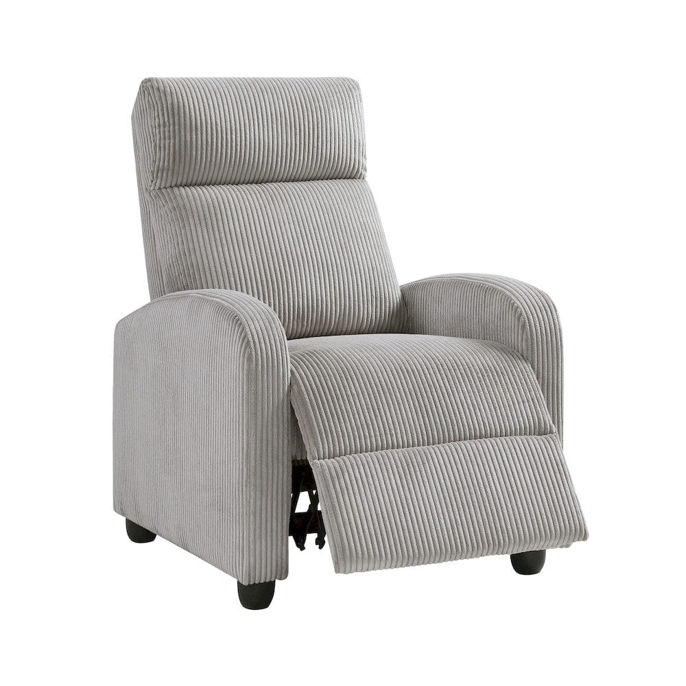 Homelegance  - Parsons Push Back Reclining Chair in Light gray - 9588GRY-1PB  view 7