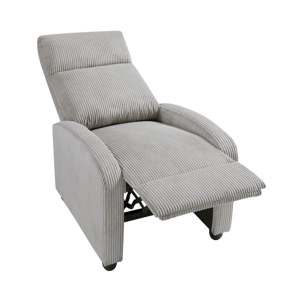 Homelegance  - Parsons Push Back Reclining Chair in Light gray - 9588GRY-1PB  view 8