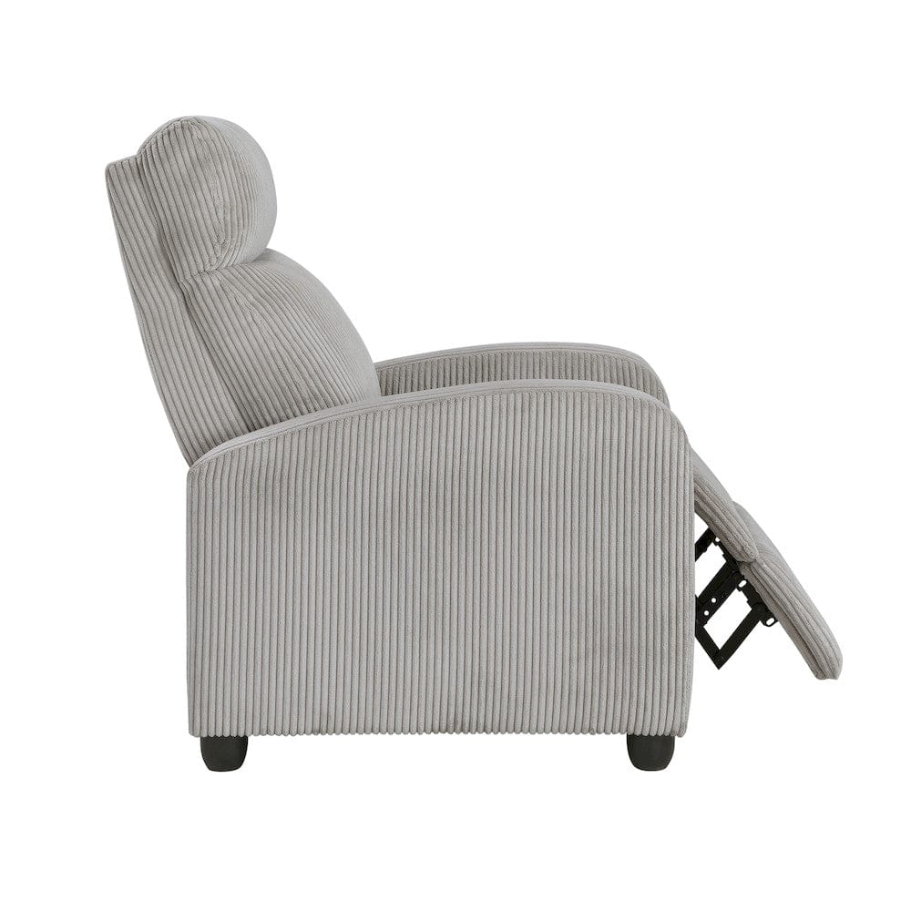 Homelegance  - Parsons Push Back Reclining Chair in Light gray - 9588GRY-1PB  view 10