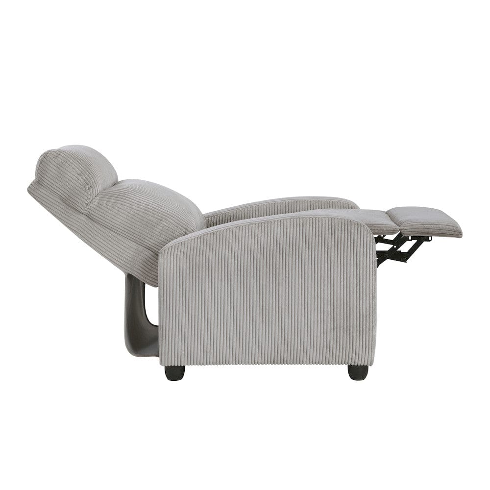 Homelegance  - Parsons Push Back Reclining Chair in Light gray - 9588GRY-1PB  view 11