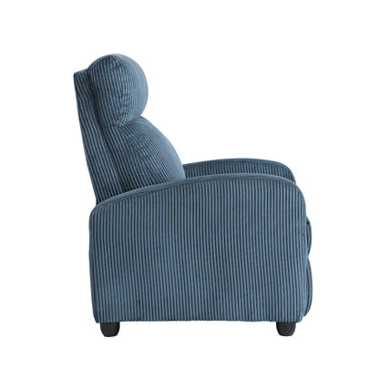 Homelegance  - Parsons Push Back Reclining Chair in Midnight blue - 9588MDN-1PB  view 4