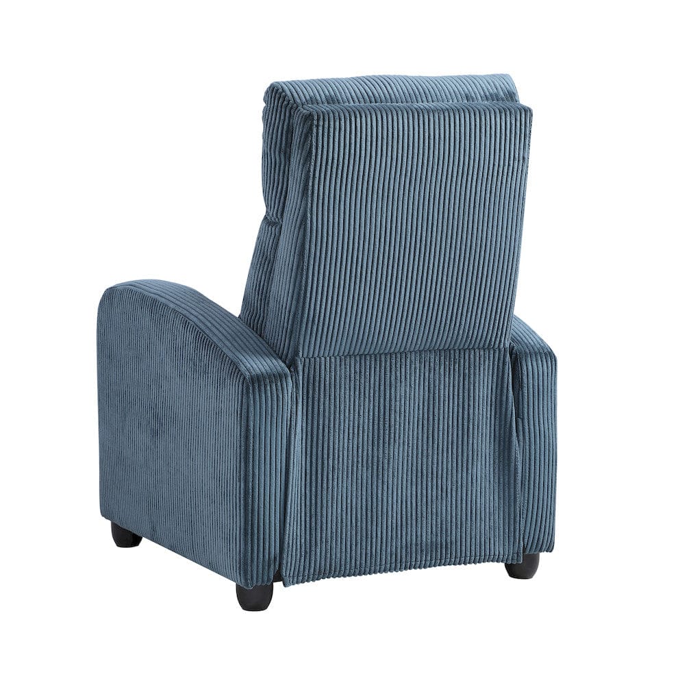 Homelegance  - Parsons Push Back Reclining Chair in Midnight blue - 9588MDN-1PB  view 5