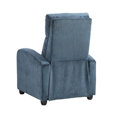 Homelegance  - Parsons Push Back Reclining Chair in Midnight blue - 9588MDN-1PB  view 5