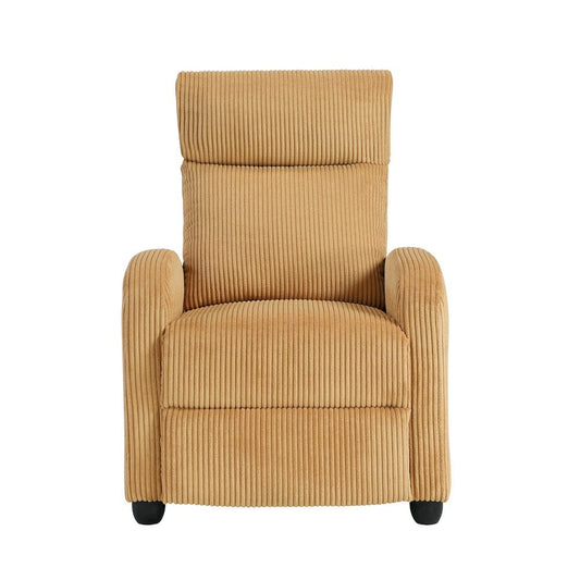 Homelegance  - Parsons Push Back Reclining Chair in Yellow - 9588YLW-1PB  view 1