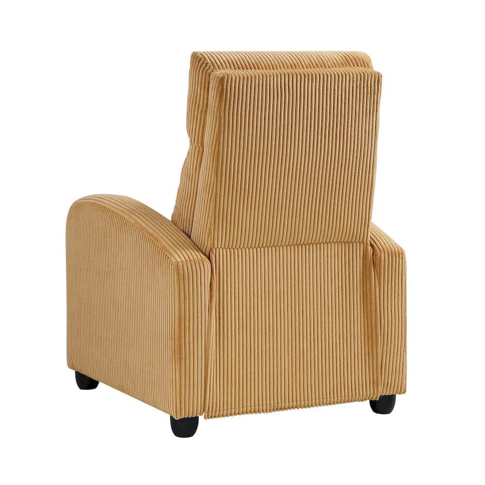 Homelegance  - Parsons Push Back Reclining Chair in Yellow - 9588YLW-1PB  view 3