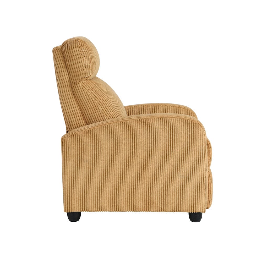 Homelegance  - Parsons Push Back Reclining Chair in Yellow - 9588YLW-1PB  view 10