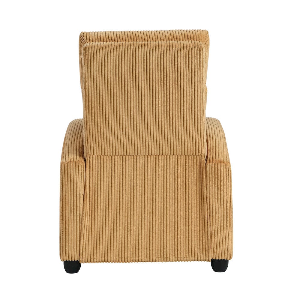 Homelegance  - Parsons Push Back Reclining Chair in Yellow - 9588YLW-1PB  view 11