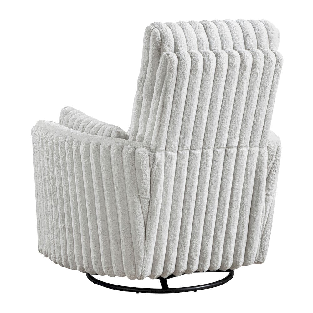Homelegance  - Payton Swivel Glider Reclining Chair in Gray - 9501MBE-1  view 2
