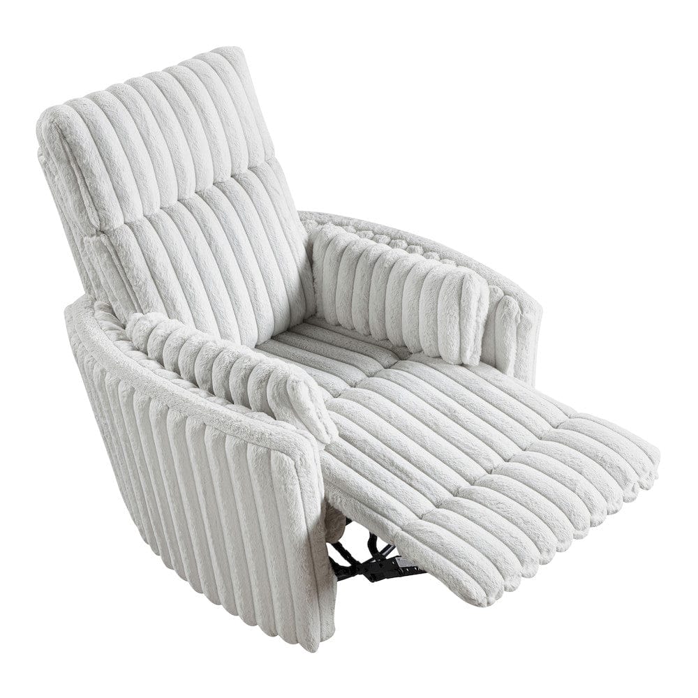Homelegance  - Payton Swivel Glider Reclining Chair in Gray - 9501MBE-1  view 4