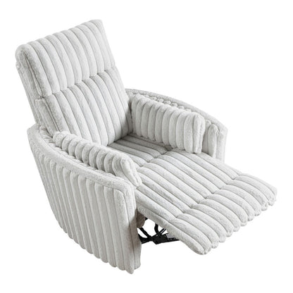 Homelegance  - Payton Swivel Glider Reclining Chair in Gray - 9501MBE-1  view 4