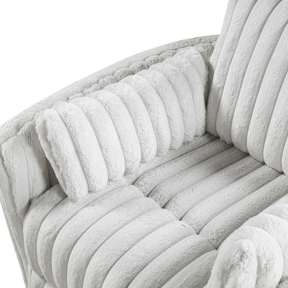 Homelegance  - Payton Swivel Glider Reclining Chair in Gray - 9501MBE-1  view 9