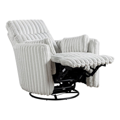 Homelegance  - Payton Swivel Glider Reclining Chair in Gray - 9501MBE-1  view 10