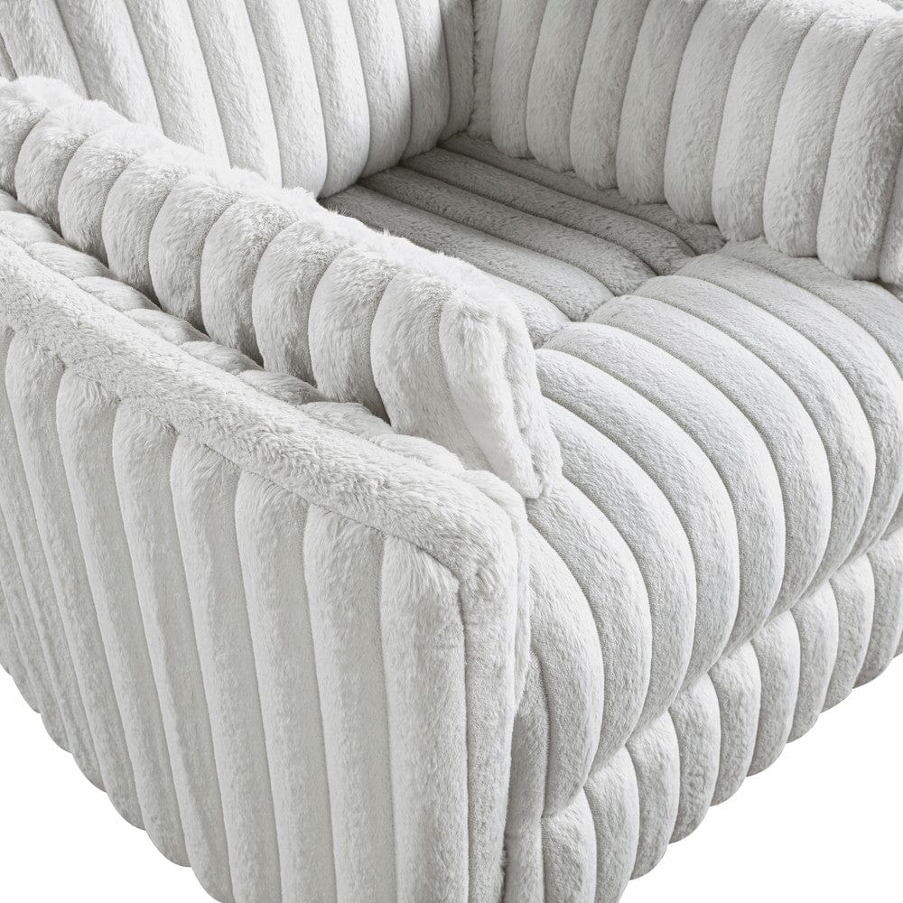 Homelegance  - Payton Swivel Glider Reclining Chair in Gray - 9501MBE-1  view 11