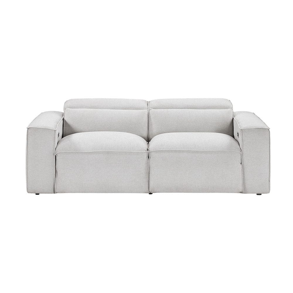 Homelegance  - Phoebe Power Double Reclining Love Seat W/ Power Headrests in Light gray - 8414GRY-2PWHx  view 1