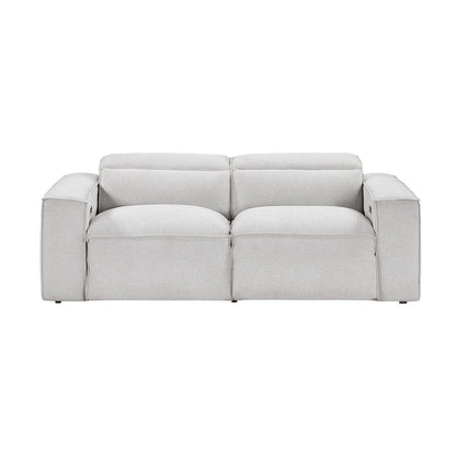 Homelegance  - Phoebe Power Double Reclining Love Seat W/ Power Headrests in Light gray - 8414GRY-2PWHx  view 1