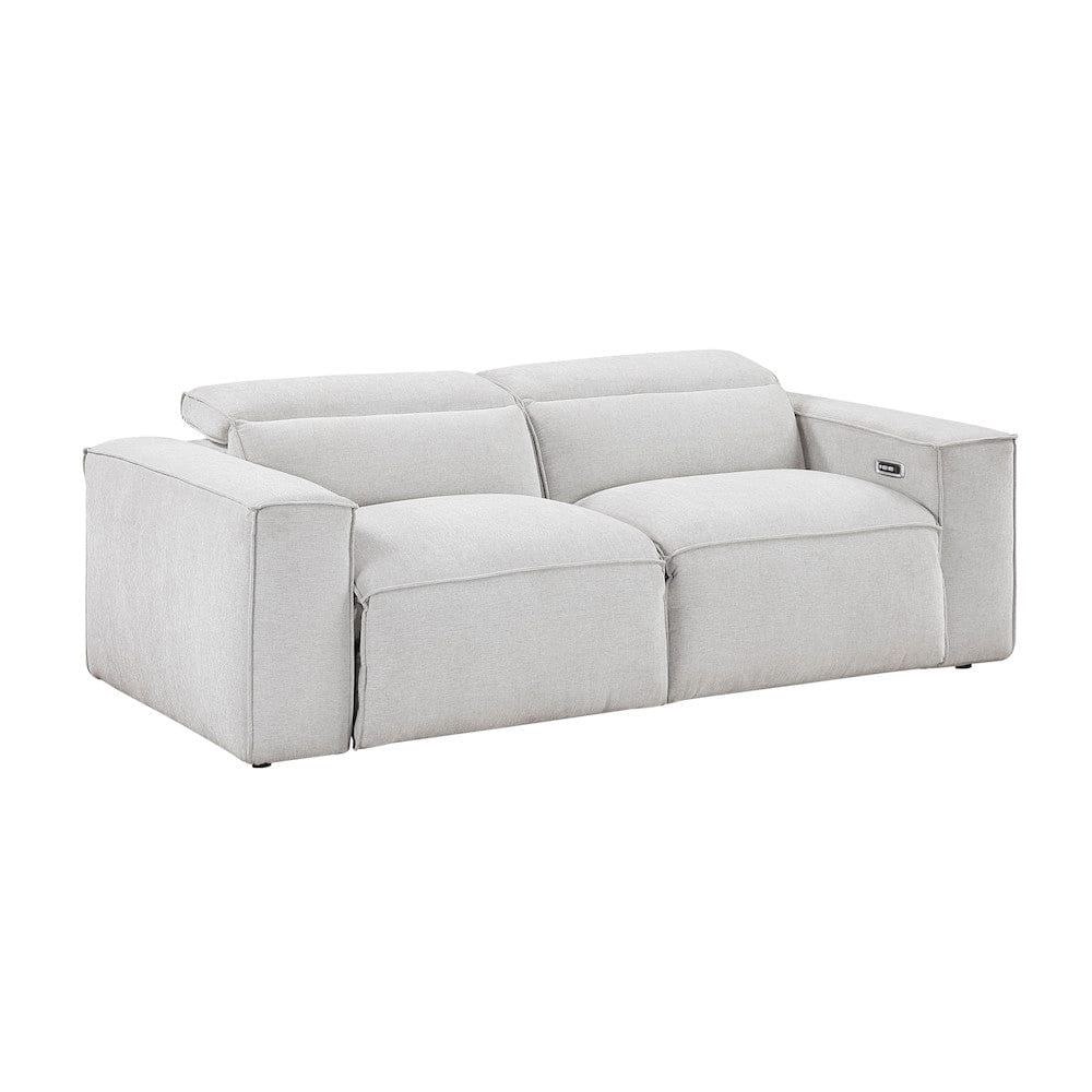 Homelegance  - Phoebe Power Double Reclining Love Seat W/ Power Headrests in Light gray - 8414GRY-2PWHx  view 5