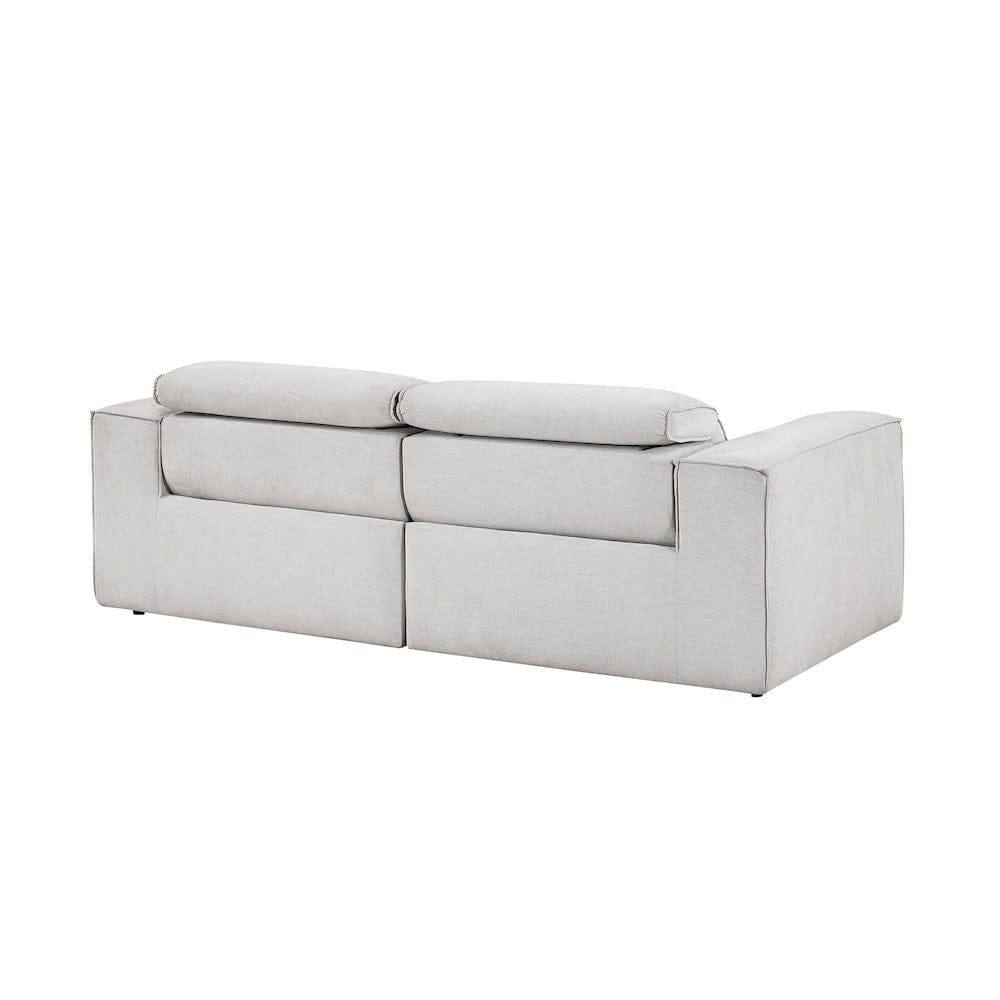 Homelegance  - Phoebe Power Double Reclining Love Seat W/ Power Headrests in Light gray - 8414GRY-2PWHx  view 7