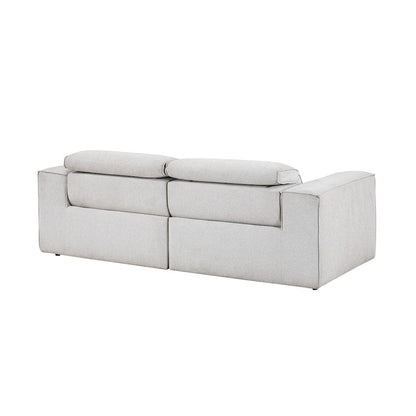 Homelegance  - Phoebe Power Double Reclining Love Seat W/ Power Headrests in Light gray - 8414GRY-2PWHx  view 7