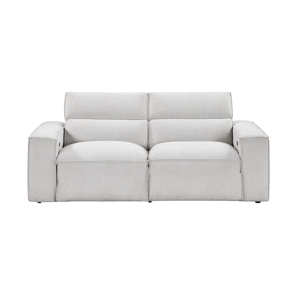 Homelegance  - Phoebe Power Double Reclining Love Seat W/ Power Headrests in Light gray - 8414GRY-2PWHx  view 8