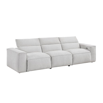 Homelegance  - Phoebe Power Double Reclining Sofa W/ Power Headrests in Light gray - 8414GRY-3PWHx  view 5