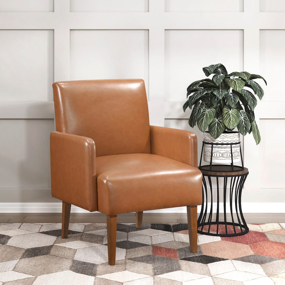Homelegance  - Piers Accent Chair in Matt brown - 1246BRW-1  view 3