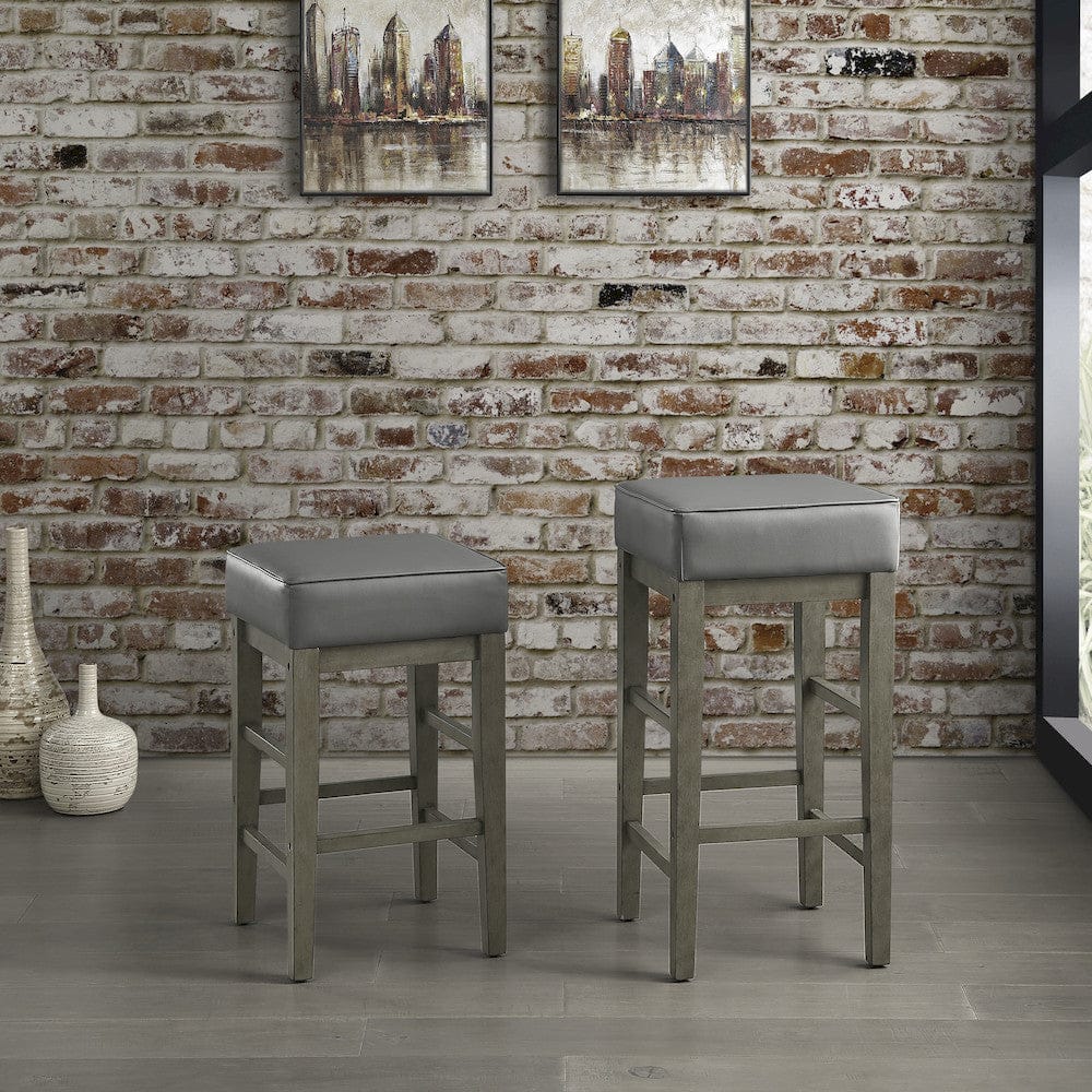 Homelegance  - Pittsville Pub Height Stool in Gray - 5684GY-29  view 2