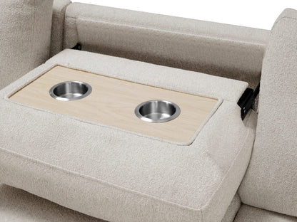 Homelegance  - Pompano Sectional W/ Left Chaise, Pull-out Bed and Hidden Storage, Charging Ports in Beige - 9630BEx2LC2R  view 3