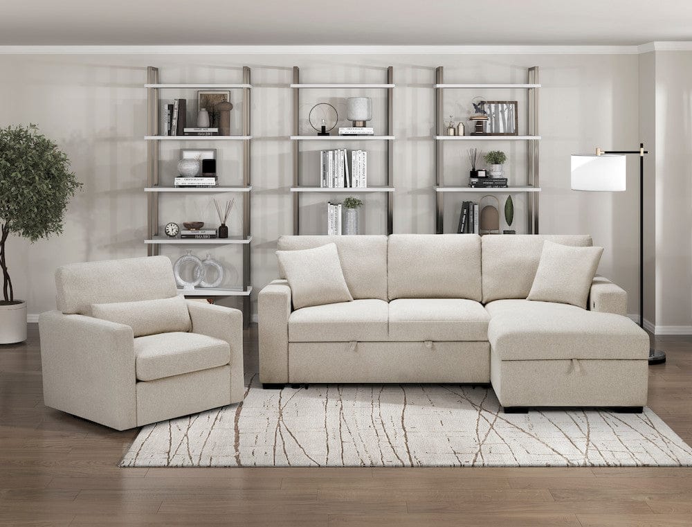 Homelegance  - Pompano Swivel Chair in Beige - 9630BE-1SW  view 3