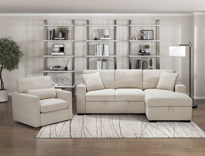 Homelegance  - Pompano Swivel Chair in Beige - 9630BE-1SW  view 3