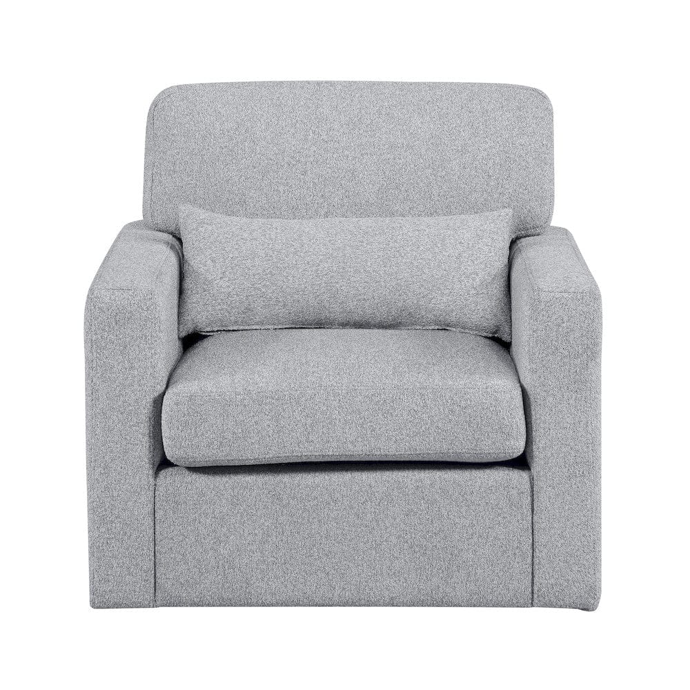 Homelegance  - Pompano Swivel Chair in Gray - 9630GY-1SW  view 1