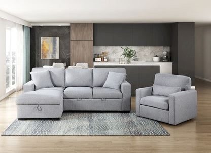 Homelegance  - Pompano Swivel Chair in Gray - 9630GY-1SW  view 3