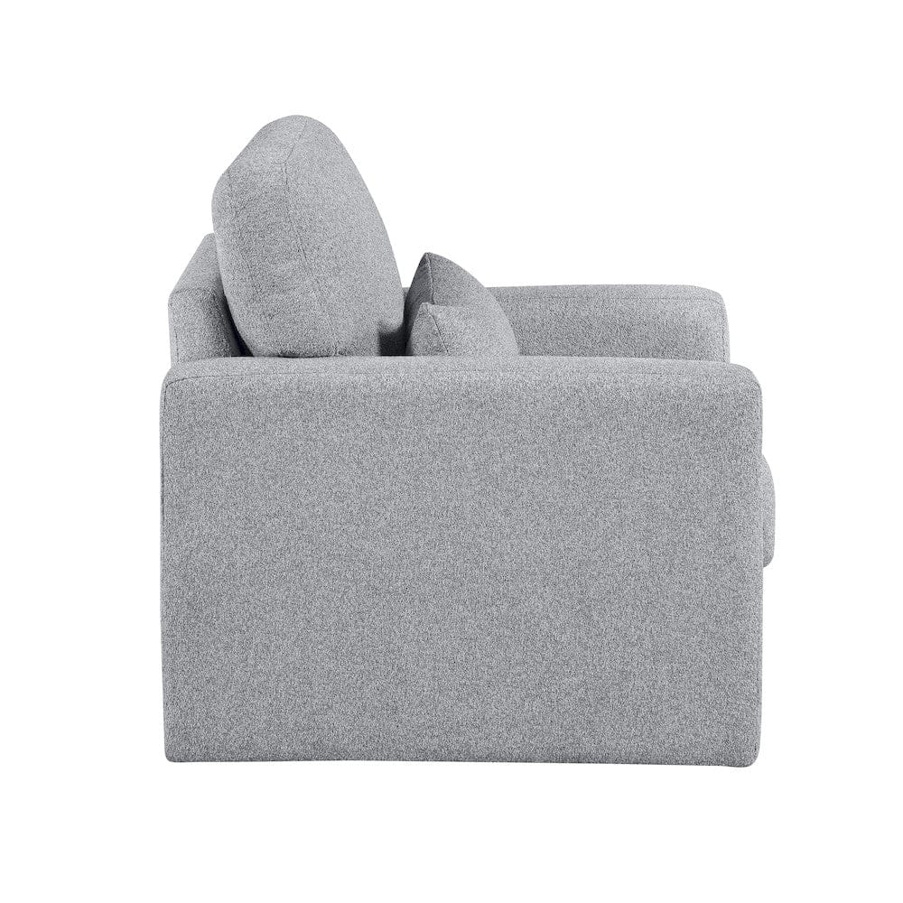Homelegance  - Pompano Swivel Chair in Gray - 9630GY-1SW  view 5