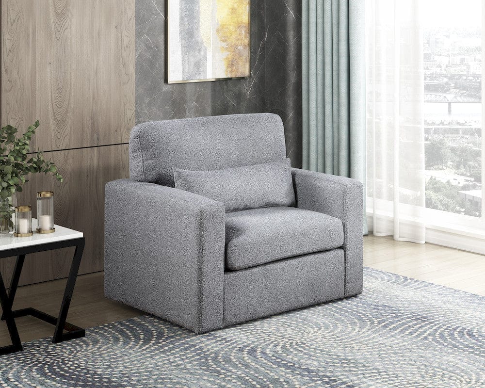 Homelegance  - Pompano Swivel Chair in Gray - 9630GY-1SW  view 9