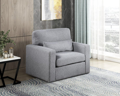 Homelegance  - Pompano Swivel Chair in Gray - 9630GY-1SW  view 9