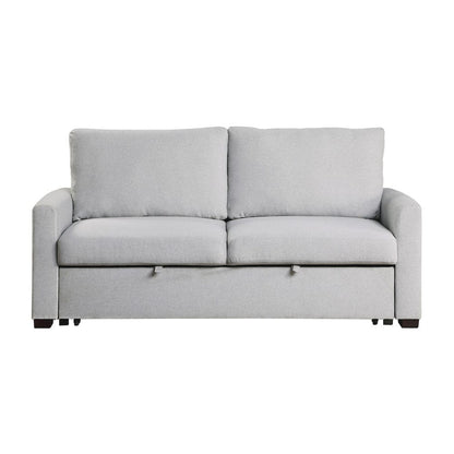 Homelegance  - Price Convertible Studio Sofa W/ Pull-out Bed in Gray - 9525RF-3CL  view 1