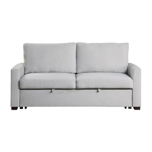 Homelegance  - Price Convertible Studio Sofa W/ Pull-out Bed in Gray - 9525RF-3CL  view 1