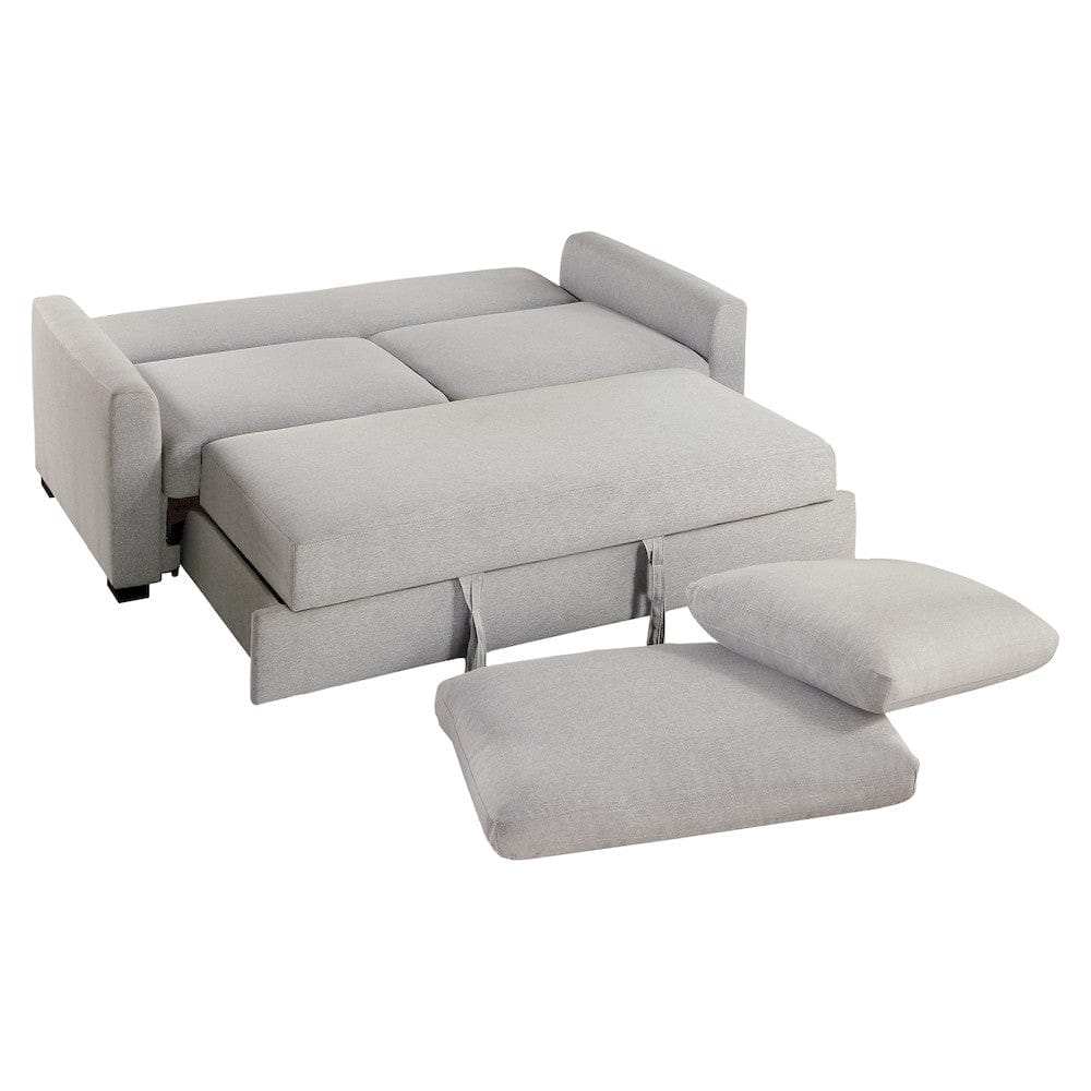 Homelegance  - Price Convertible Studio Sofa W/ Pull-out Bed in Gray - 9525RF-3CL  view 2