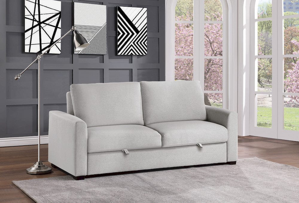 Homelegance  - Price Convertible Studio Sofa W/ Pull-out Bed in Gray - 9525RF-3CL  view 3