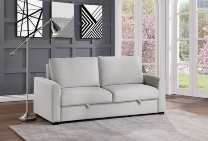 Homelegance  - Price Convertible Studio Sofa W/ Pull-out Bed in Gray - 9525RF-3CL  view 3