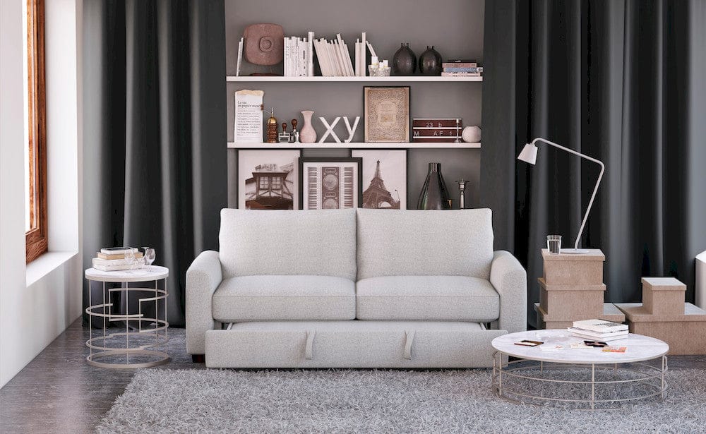 Homelegance  - Price Convertible Studio Sofa W/ Pull-out Bed in Gray - 9525RF-3CL  view 7