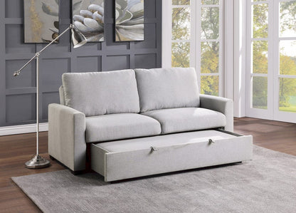 Homelegance  - Price Convertible Studio Sofa W/ Pull-out Bed in Gray - 9525RF-3CL  view 8
