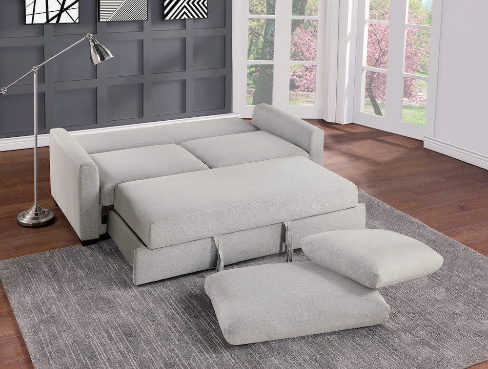 Homelegance  - Price Convertible Studio Sofa W/ Pull-out Bed in Gray - 9525RF-3CL  view 9