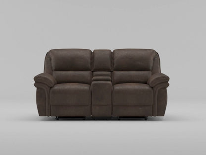 Homelegance  - Proctor Double Reclining Love Seat W/ Center Console in Brown - 8517BRW-2  view 2