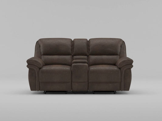 Homelegance  - Proctor Double Reclining Love Seat W/ Center Console in Gray - 8517GRY-2  view 2