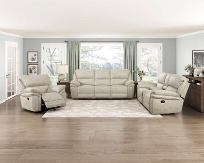 Homelegance  - Proctor Double Reclining Love Seat W/ Center Console in Sand - 8517PWT-2  view 10