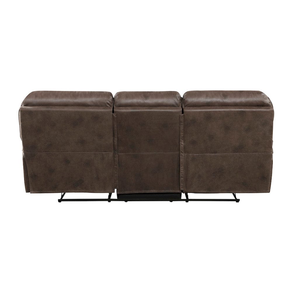 Homelegance  - Proctor Double Reclining Sofa in Brown - 8517BRW-3  view 4